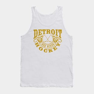 Vintage Retro Detroit Red Wings Hockey Tank Top